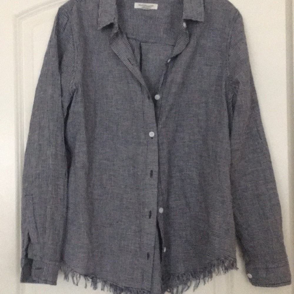 Blue/white check shirt